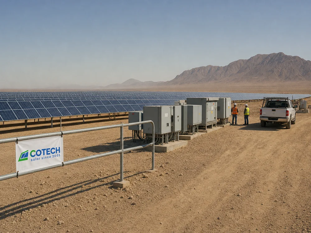 Desert utility-scale plant